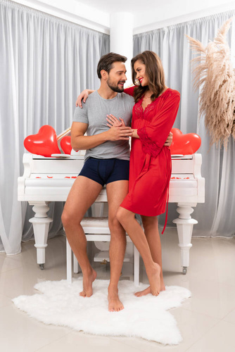 Samaria széles pántos hálóing Olasz divat - piros