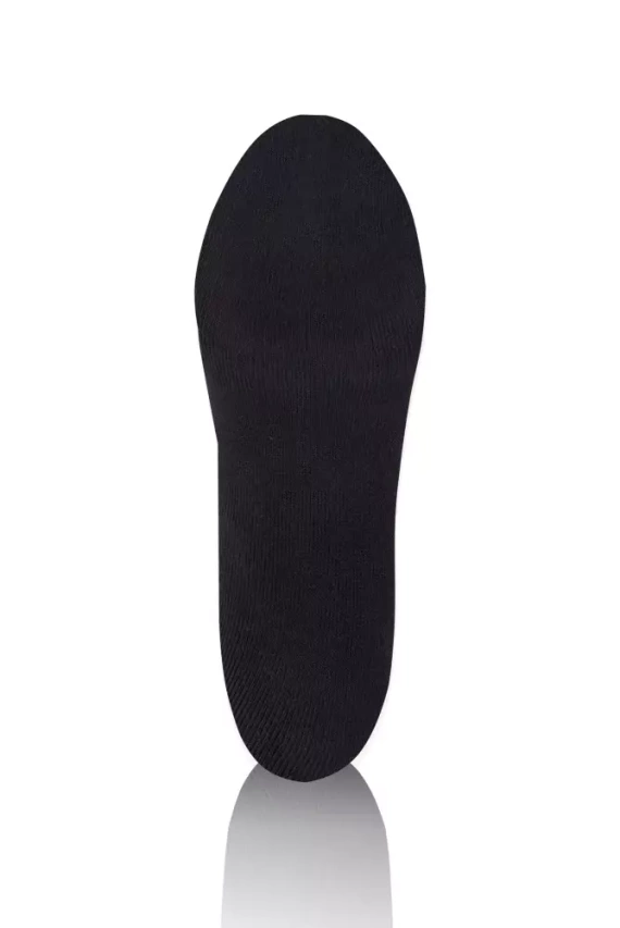 S150D Fél frottír hosszú zokni Italian Fashion - fekete