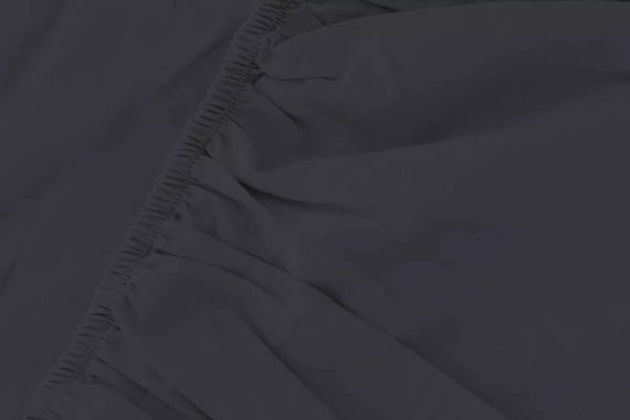 Poly Detexpol mikroszatén gumis lepedő sima és praktikus black