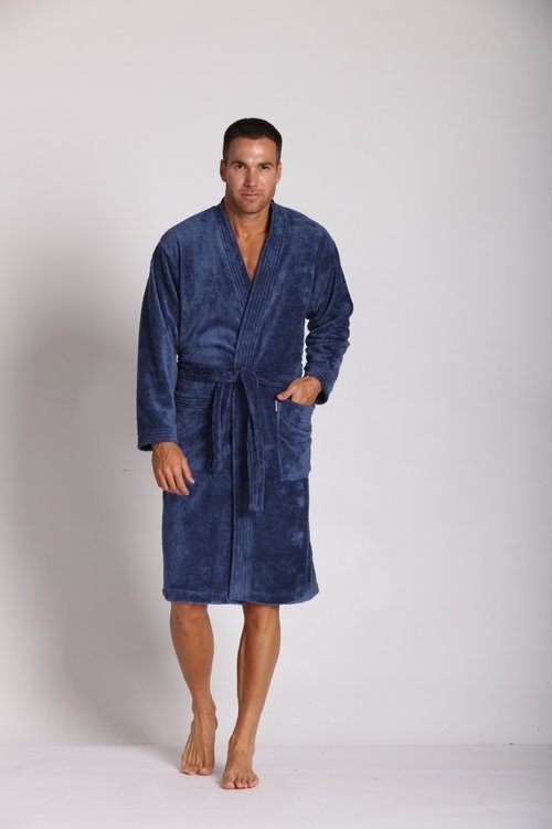 391 Hugo férfi fürdőköpeny De lafense - denim