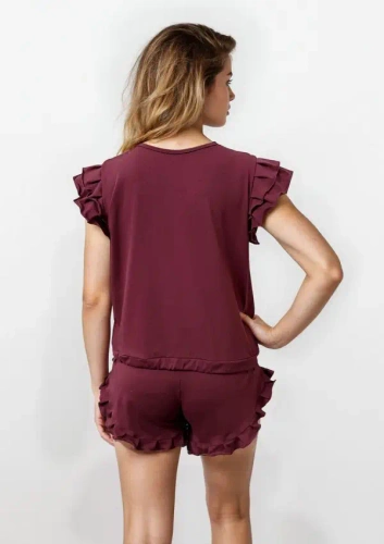 Dkaren Lulu 2 női pizsama pamut szett rövidnadrág kényelmes