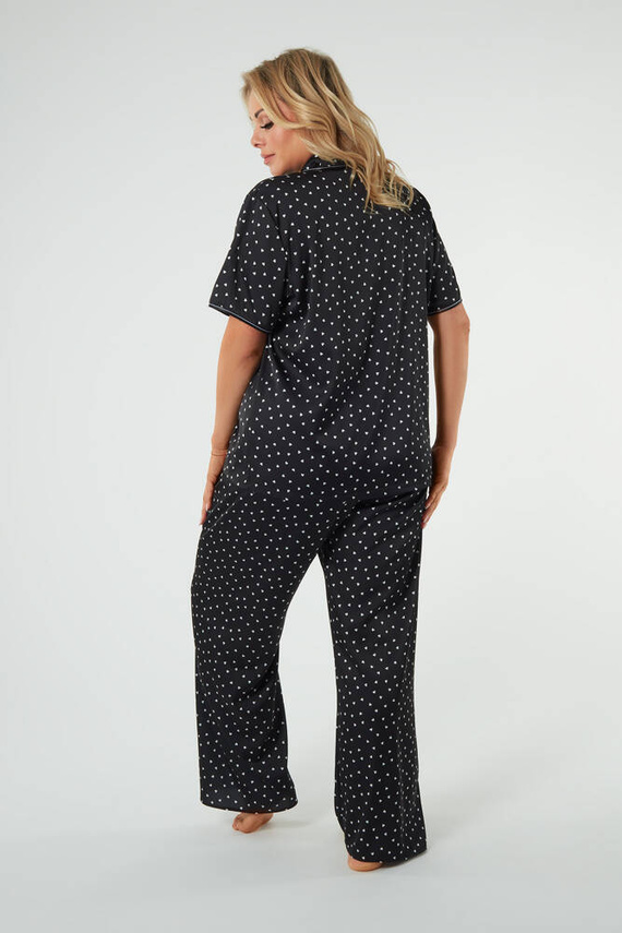 Ria Női pizsama rövid ujjú, hosszú nadrág olasz divat - print