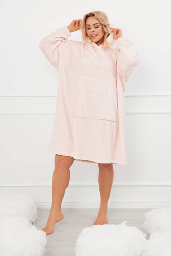 Runa Női kapucnis blúz Italian Fashion - rózsaszín