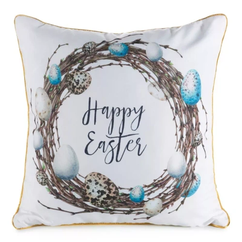 Eurofirany Wiosna 51– dekoratív húsvéti párnahuzat stílusos