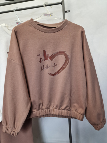 Gaja Gyermek pulóver Bambarillo barna | sztreccs pamut pulóver