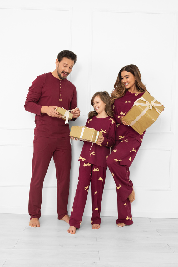 Kwadro Női pizsama Italian Fashion - pamut, hosszú ujjú és nadrágos