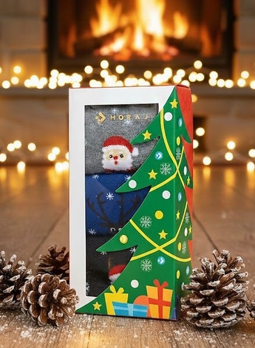 Moraj CSLS karácsonyi zokni 450-003/3 - 3 darabos díszdobozban