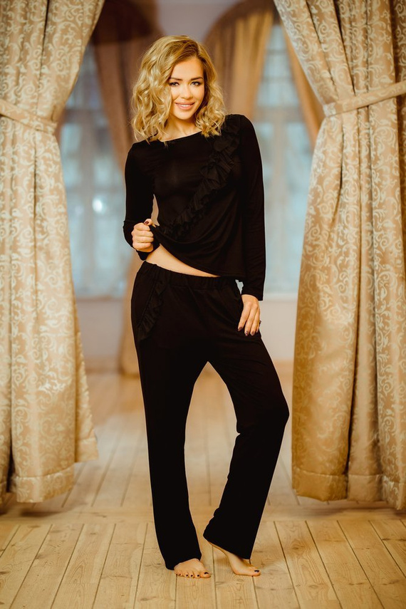 Pangkor Női pizsama szett Kalimo - fekete