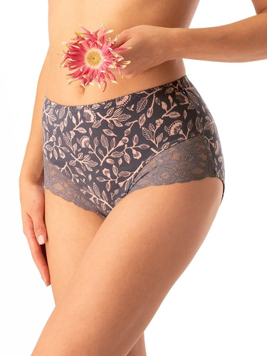 Női bugyi Key LPF 545 szürke - pamut, kényelmes, 2 db egy csomagban