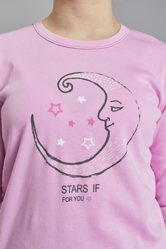 Antilia Lány pizsama Olasz divat - rózsaszín/print