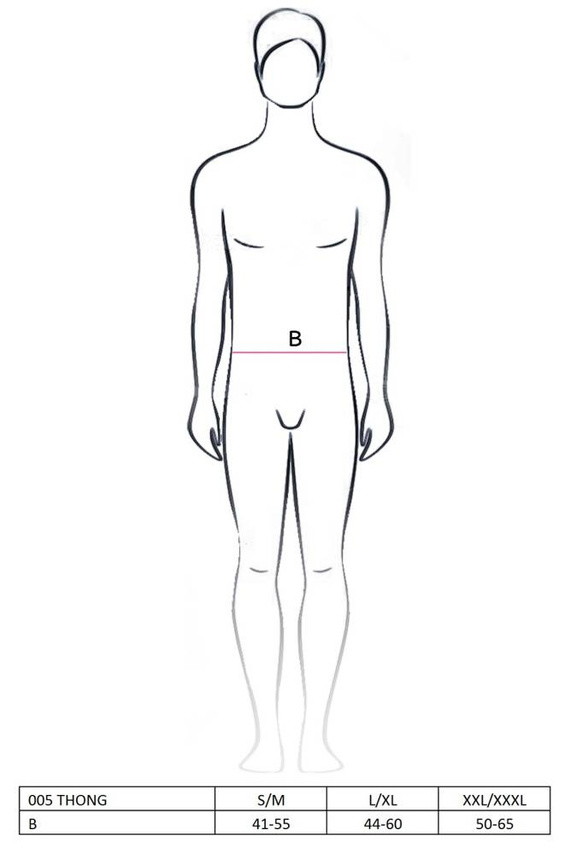 005 Férfi tanga Passion fekete