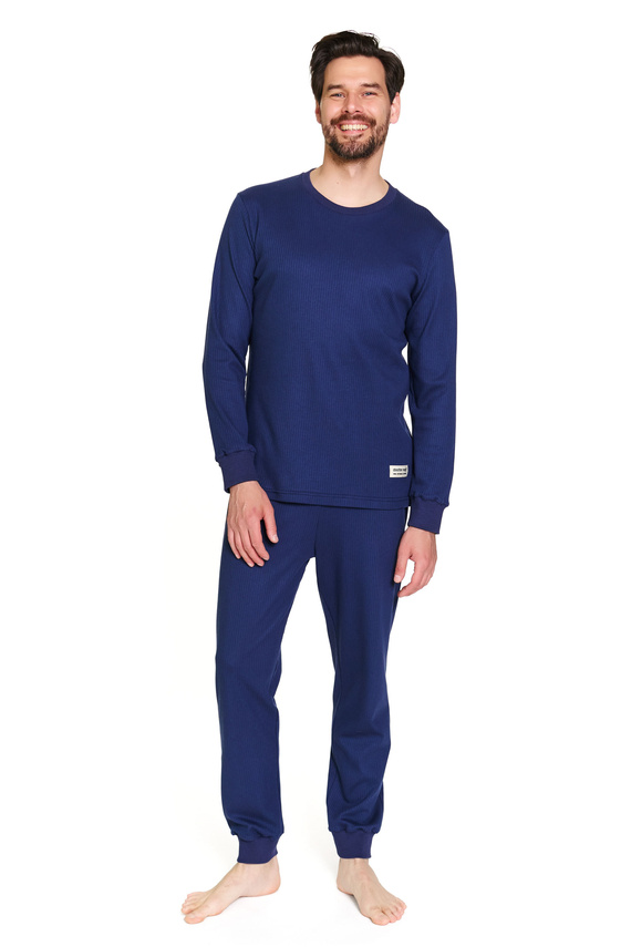 7350 Doctor Nap férfi pizsama - bordázott pamut, kényelem és stílus - kozmosz