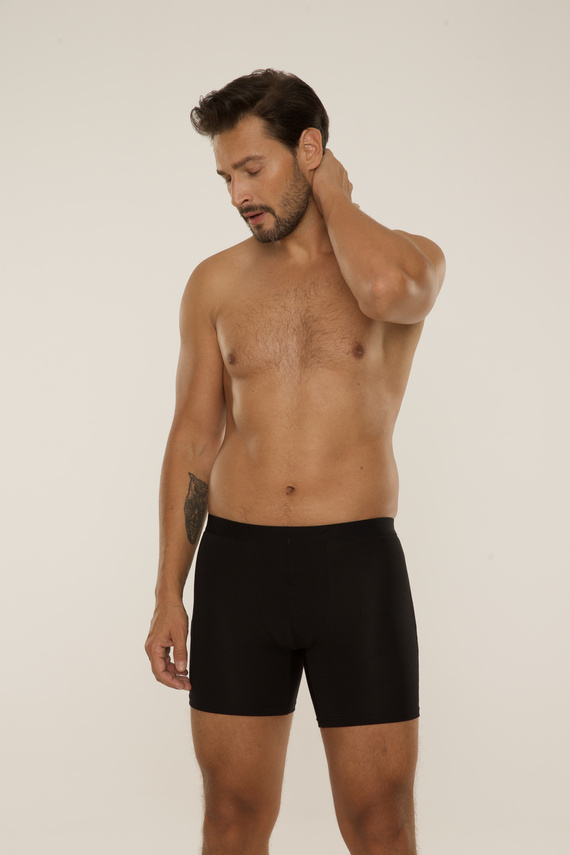 847 Chandler férfi boxeralsó - modál, pamut, elasztán | De Lafense - fekete