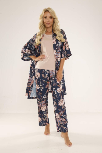 722 Lurdes Női pizsama De Lafense - sötétkék