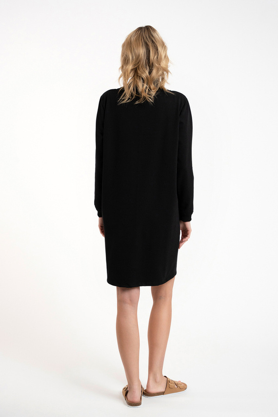 Malmo női hosszú ujjú tunika Italian Fashion - fekete