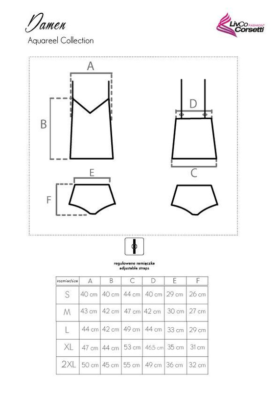 Damen Női szett LivCo Corsetti divat