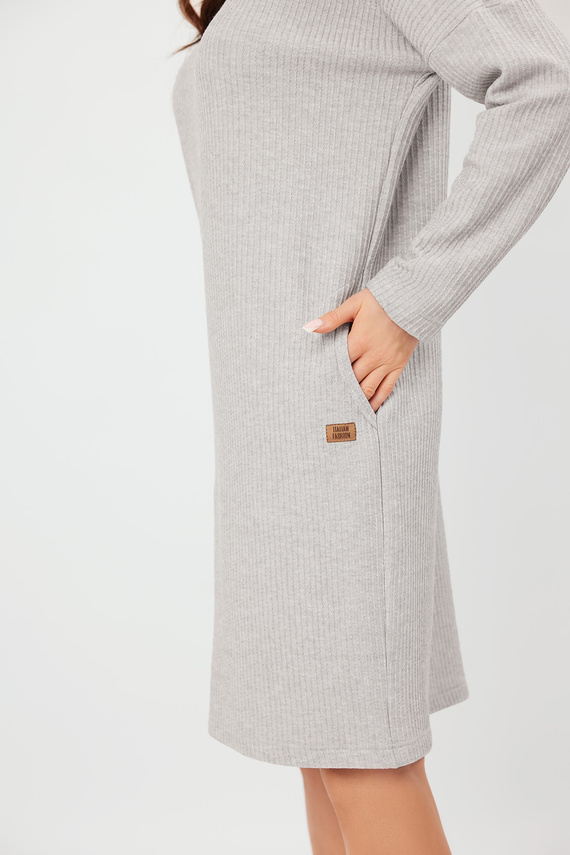 Avira női hosszú ujjú tunika Italian Fashion - light melange