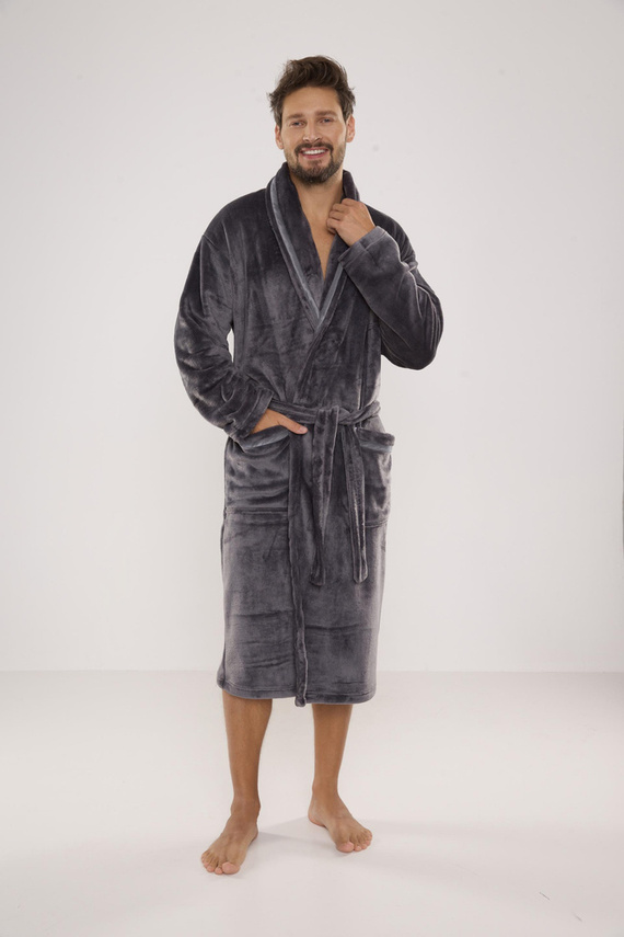 716 Rafael férfi fürdőköpeny De lafense - grafit