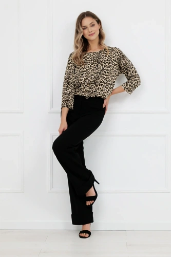Női blúz Kenia Italian Fashion leopárd minta 3/4 ujj