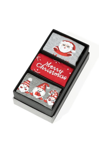 Női zokni művészet. 195/1 Karácsonyi dobozok Steven - pamut, nem préselős szegéllyel