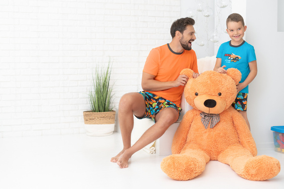 Comic rövid ujjú fiú pizsama, nadrág Italian Fashion - türkiz/print