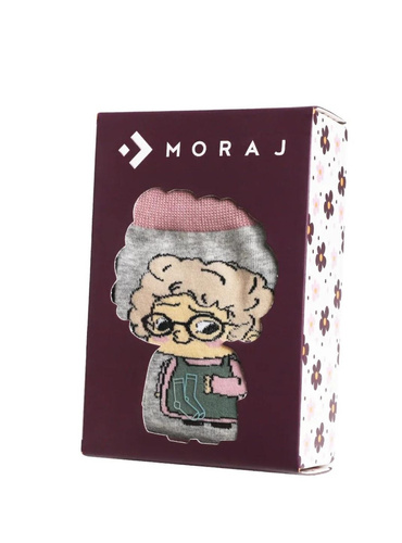 Moraj Women's Best Grandmother zokni CSLB450-004 - 2 pár pamut zokni dobozban | Tökéletes ajándék a nagymamának