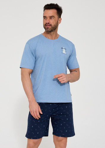 Cornette 326/209 Pacific férfi pizsama 100% pamut rövid ujjú