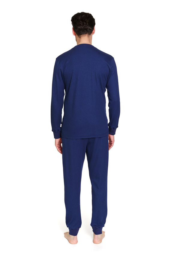 7350 Doctor Nap férfi pizsama - bordázott pamut, kényelem és stílus - kozmosz
