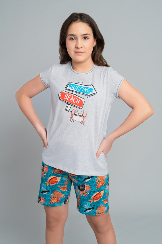 Oceania Lányok pizsamája Italian Fashion - melange/print