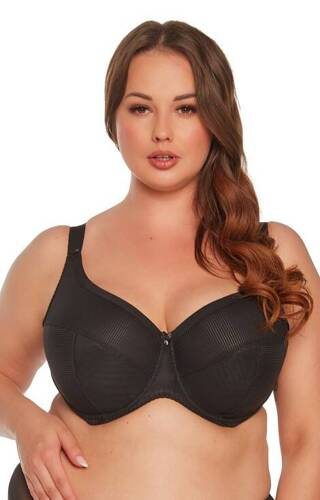 BSM 1058 Sonia Gaia félig párnázott maxi melltartó - fekete