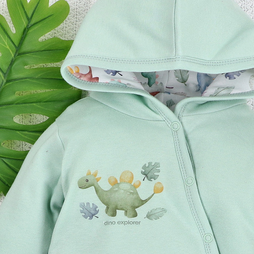 ABN-5578 Dino Explorer Melegített bio pamut babaruha a Nini-től - környezetbarát és biztonságos