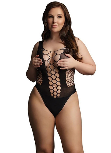 Bodystocking DES023 Le Désir érzéki body geometriai kivágásokkal