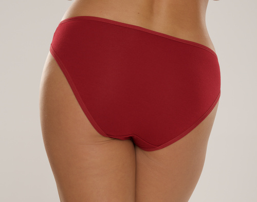004 Limited Női bugyi De Lafense - klasszikus, mélyen felsőrész, viszkóz - bordó