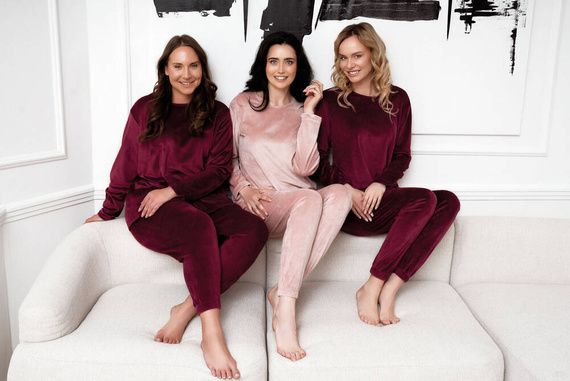 Akara női szett olasz divat - púderrózsaszín