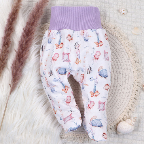 ABN-5484 Víz alatti világ Bio pamut fél zokni a Nini-től