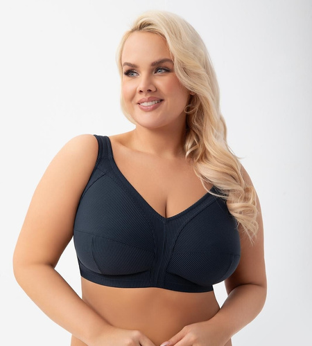 K 973 Nela Gorsenia tengerészkék - kényelmes melltartó telt keblek számára