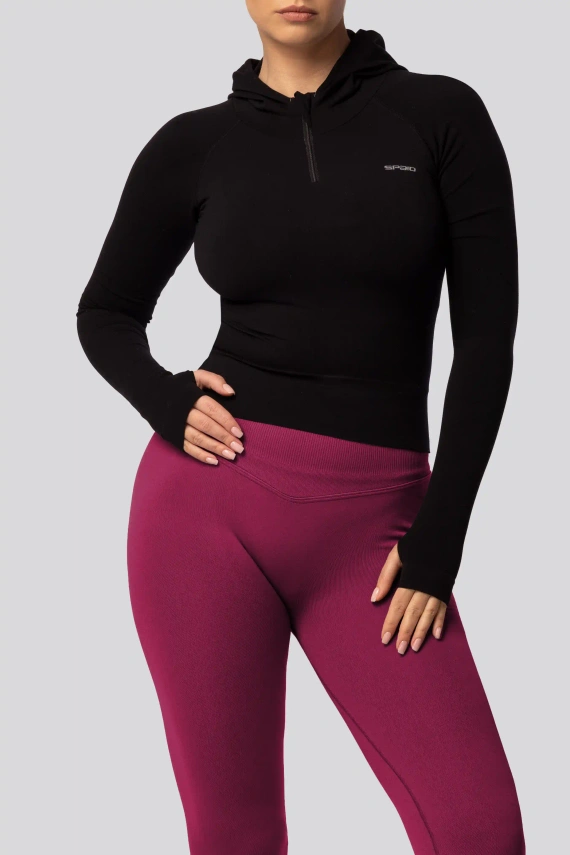Spaio PRO push-up leggings magas derék alakformáló nem átlátszó red wine