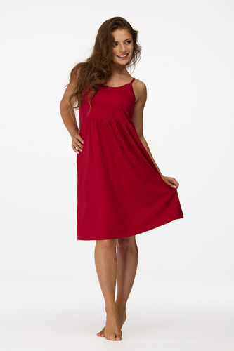 nincs. 26 Terhességi hálóing Senizo gesztenyebarna 100% pamut, szoptatós cipzár, vállpántokkal