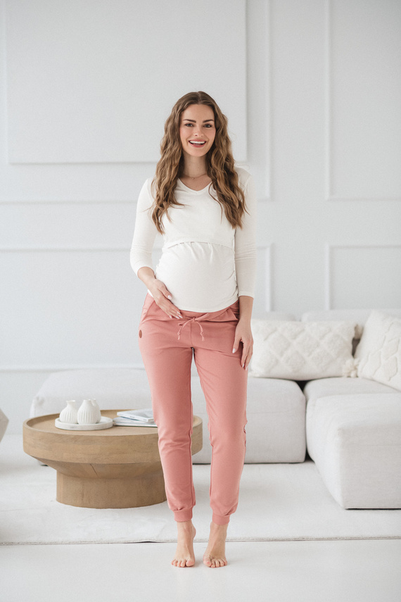 Milk&Love Milk Shirt kismama és szoptatós felső 7/8 ujj white