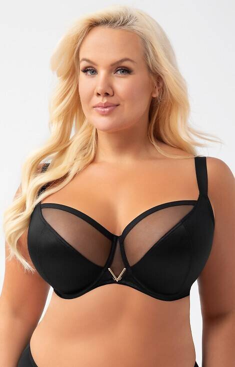 K 564 Vicky Soft melltartó Gorsenia fekete