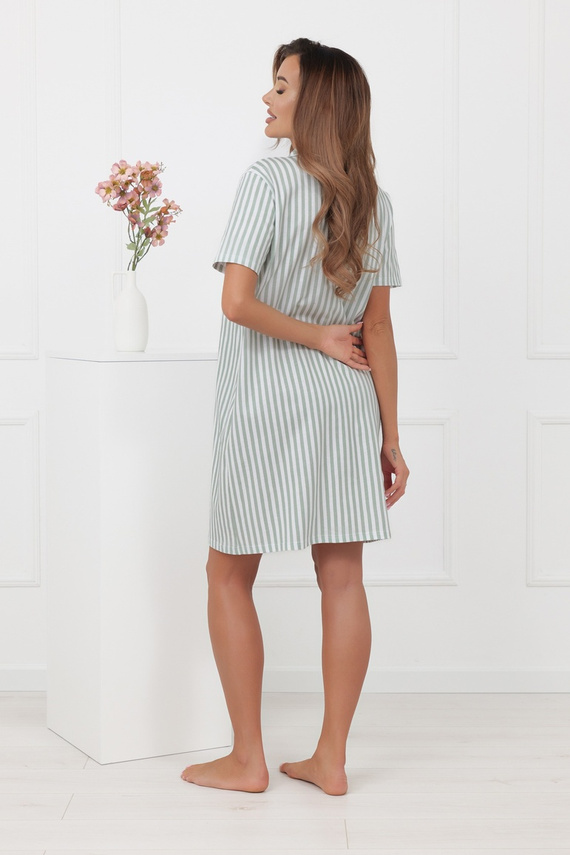 Ariela Italian Fashion kismama hálóing - rövid ujjú, pamut