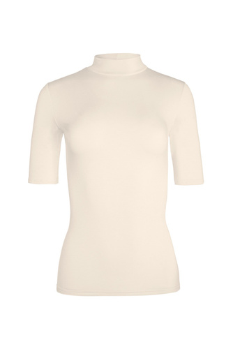 Layla Bluzka półgolf z krótkim rękawem Babell - wanilia