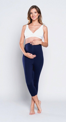 LEGGINS 3/4 PREGNANCY Navy kék Olasz divat