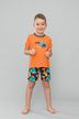 Fiú pizsama narancssárga