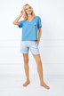 Rövid pizsama - kék