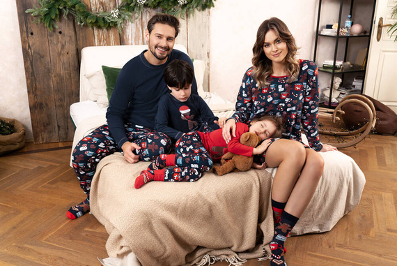 Makala Gyermek pizsama Italian Fashion - tengerészkék/print