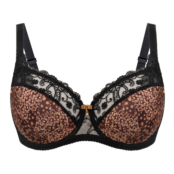 Vena VB-473 fekete–fahéj – stabil K15 melltartó közepes és nagy mellre