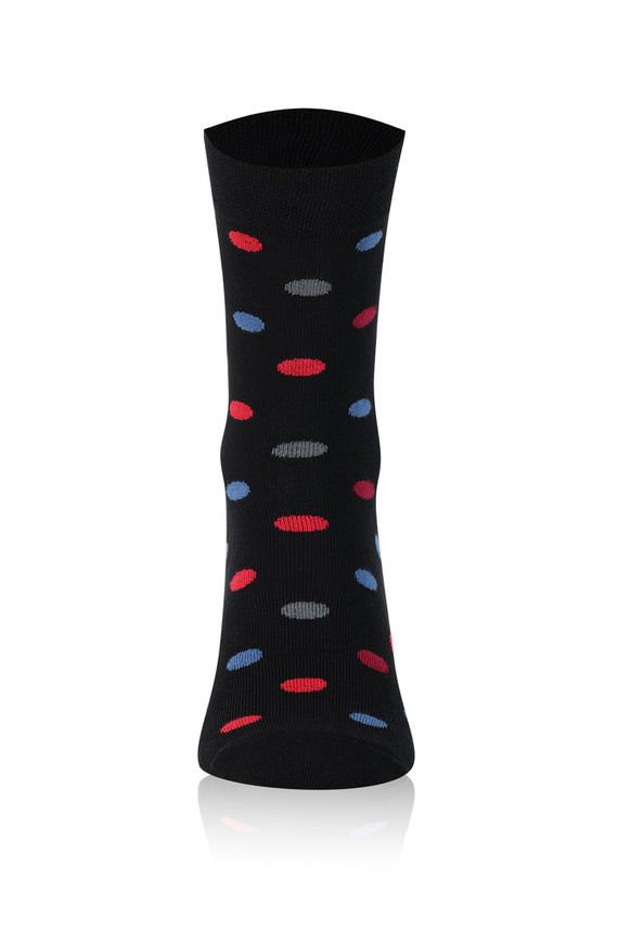 M21 Férfi hosszú zokni Italian Fashion - fekete/bordeaux/grafit