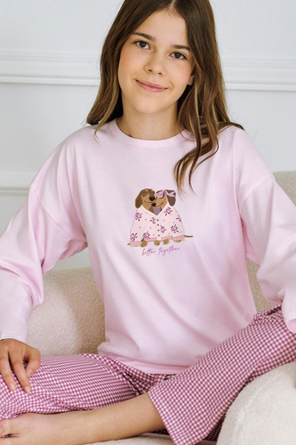 lányok kötöttáru Taro Jasmina 3501 - pamut, hosszú ujjú, hosszú ujjú