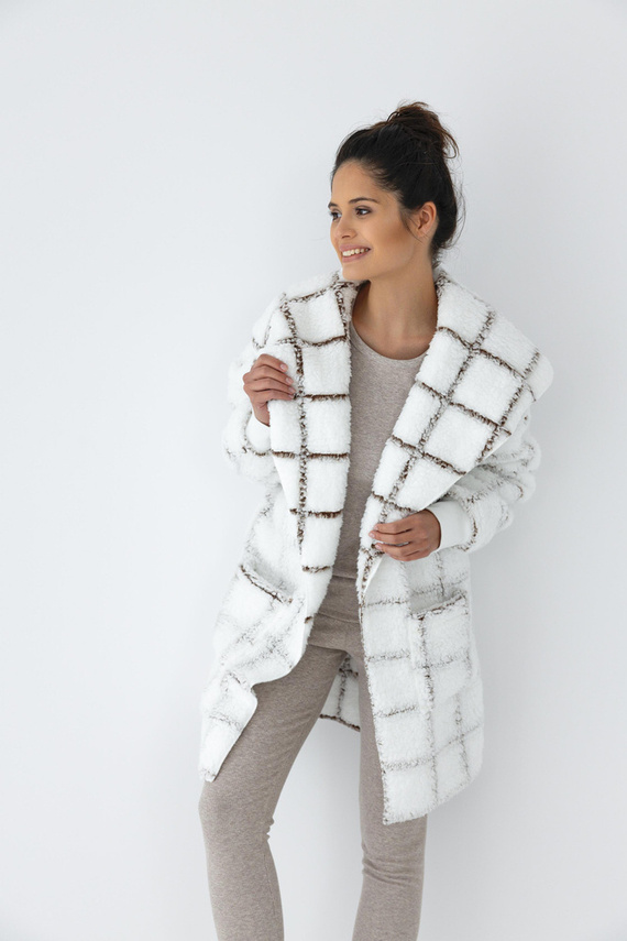 Sensis Delphine kardigán - fehér-csíkos